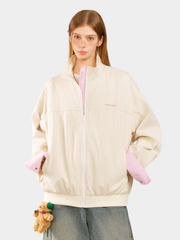 HawkRoc - Unisex Stand Collar Plaid Utility Jacket