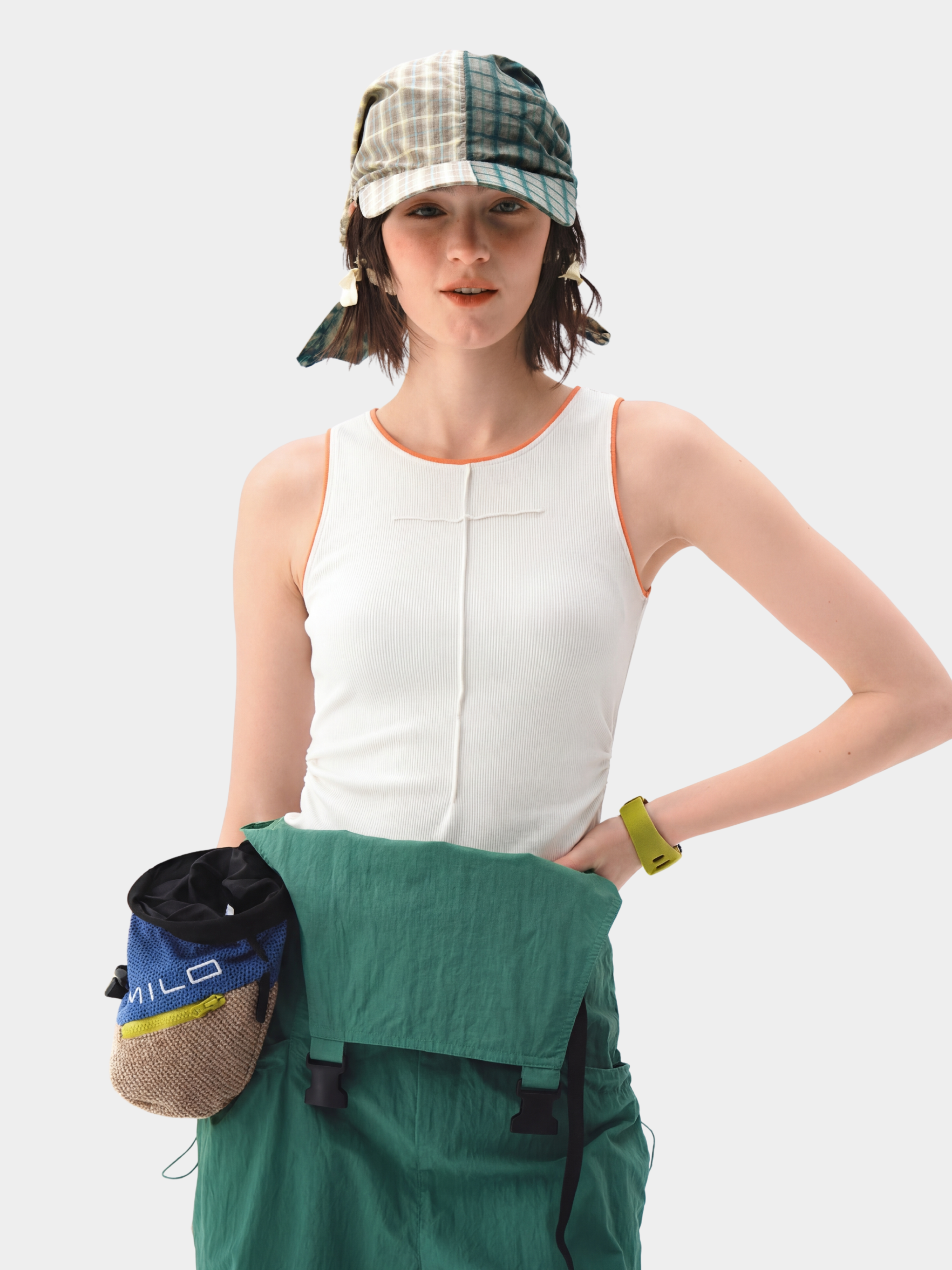Redrock - Women's Slim Fit Cropped Sleeveless Cotton Tank Top