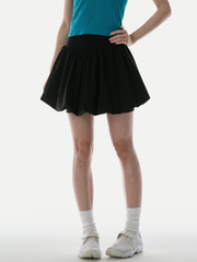 Saunter - Women's High-Waisted Bubble Hem Skirt