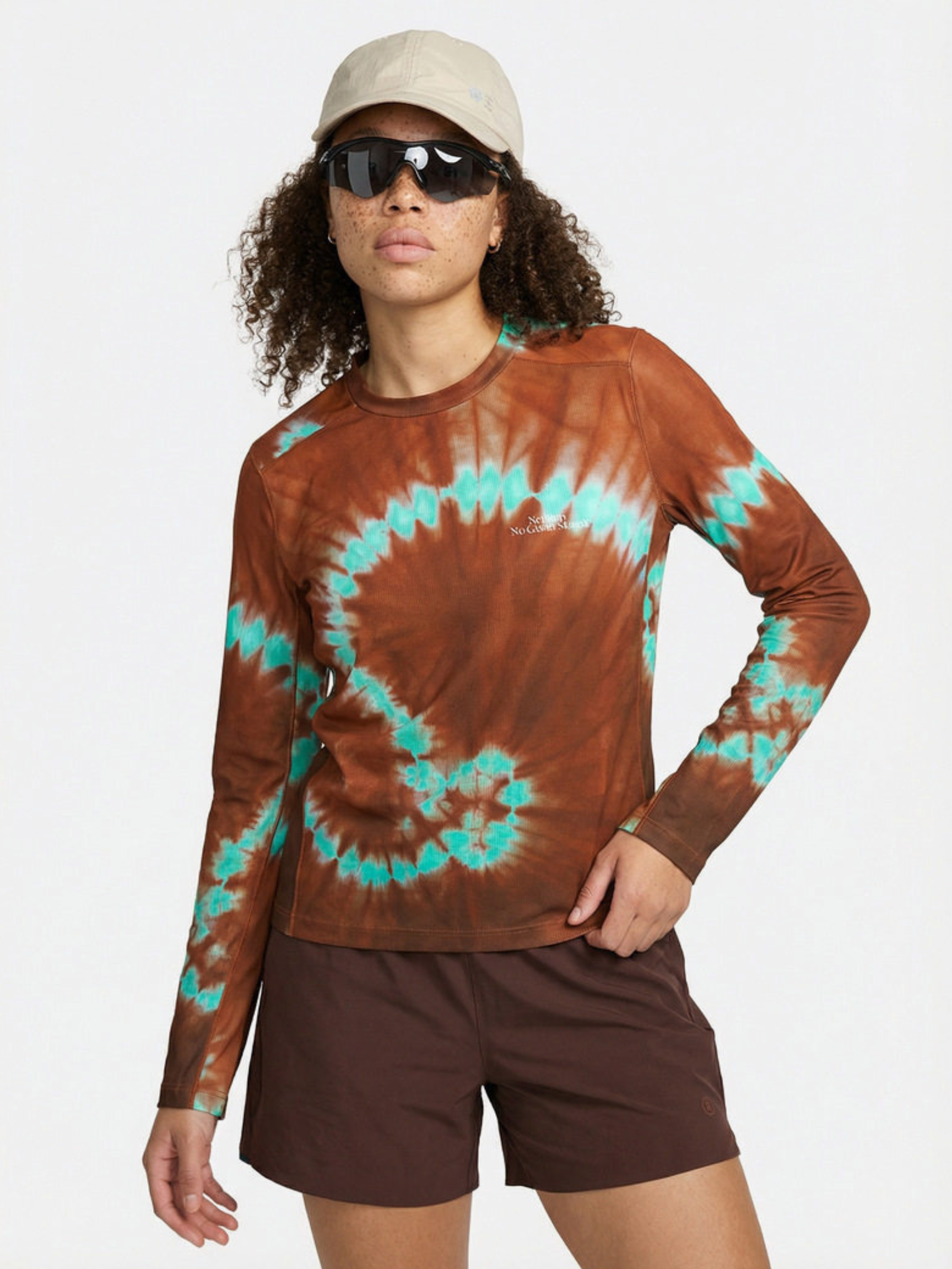 SilentStep - Women's Spiral Tie-Dye Quick-Dry Performance Long Sleeve