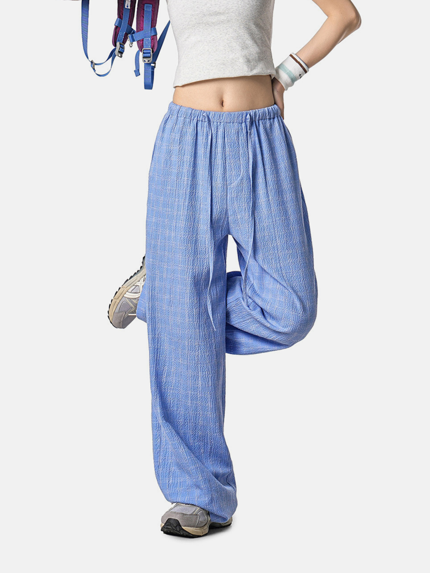 DuskFall - Women's Lightweight Plaid Casual Pants