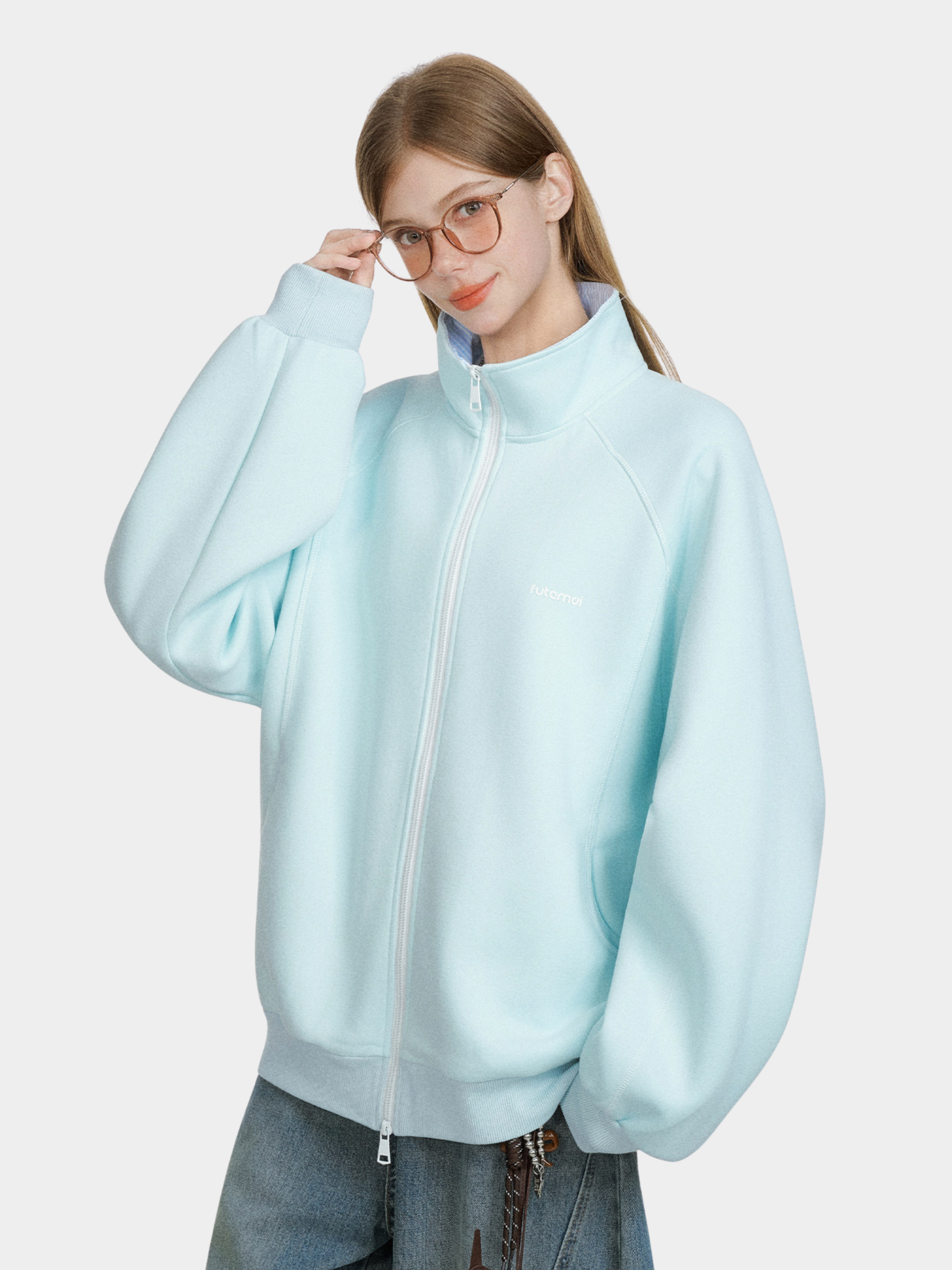 Cragzone - Women's Cotton-Blend Zip-Up Stand-Collar Jacket
