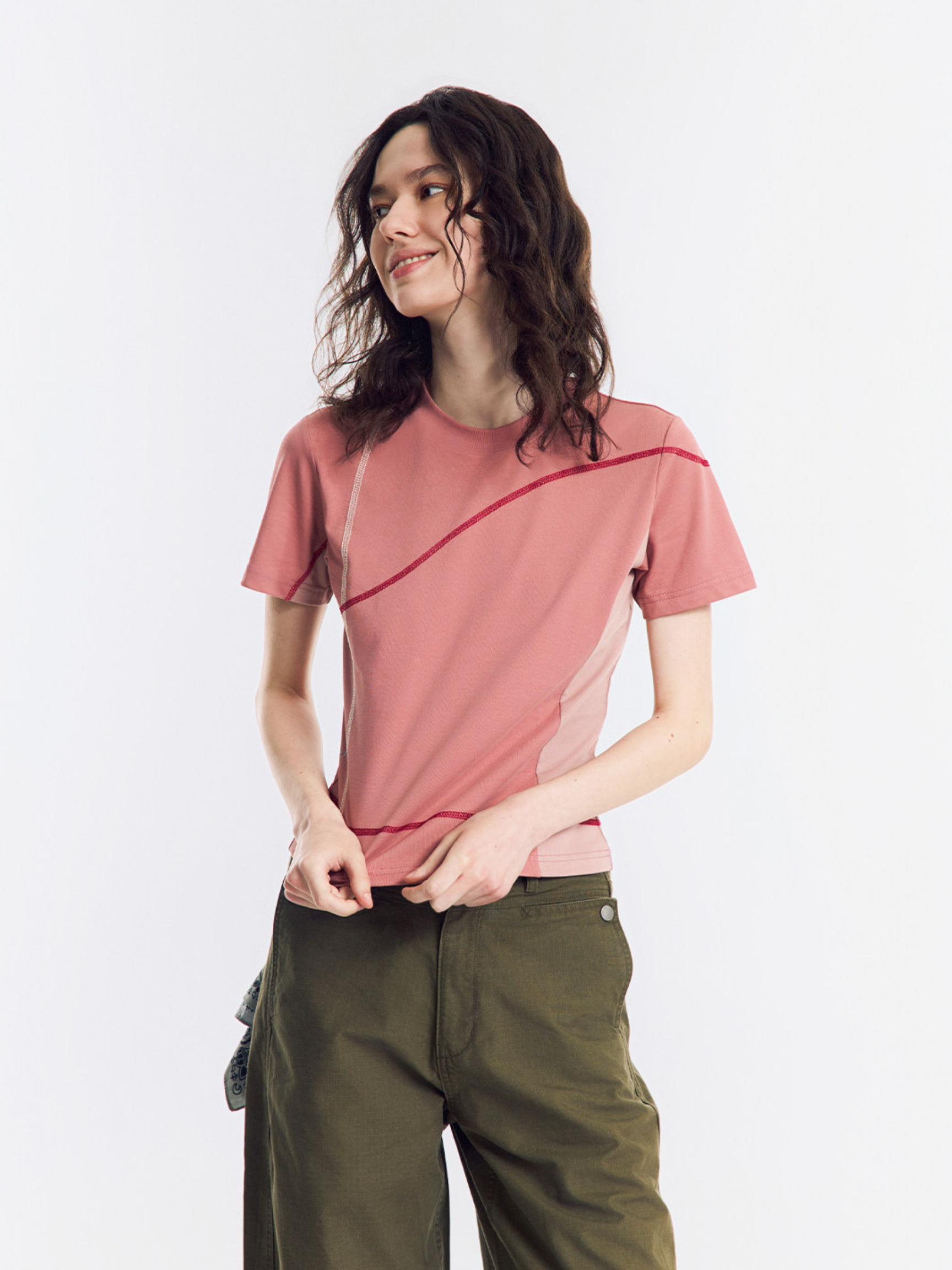 Mellow - Women's UPF50+ Cooling Antibacterial Contrast T-Shirt