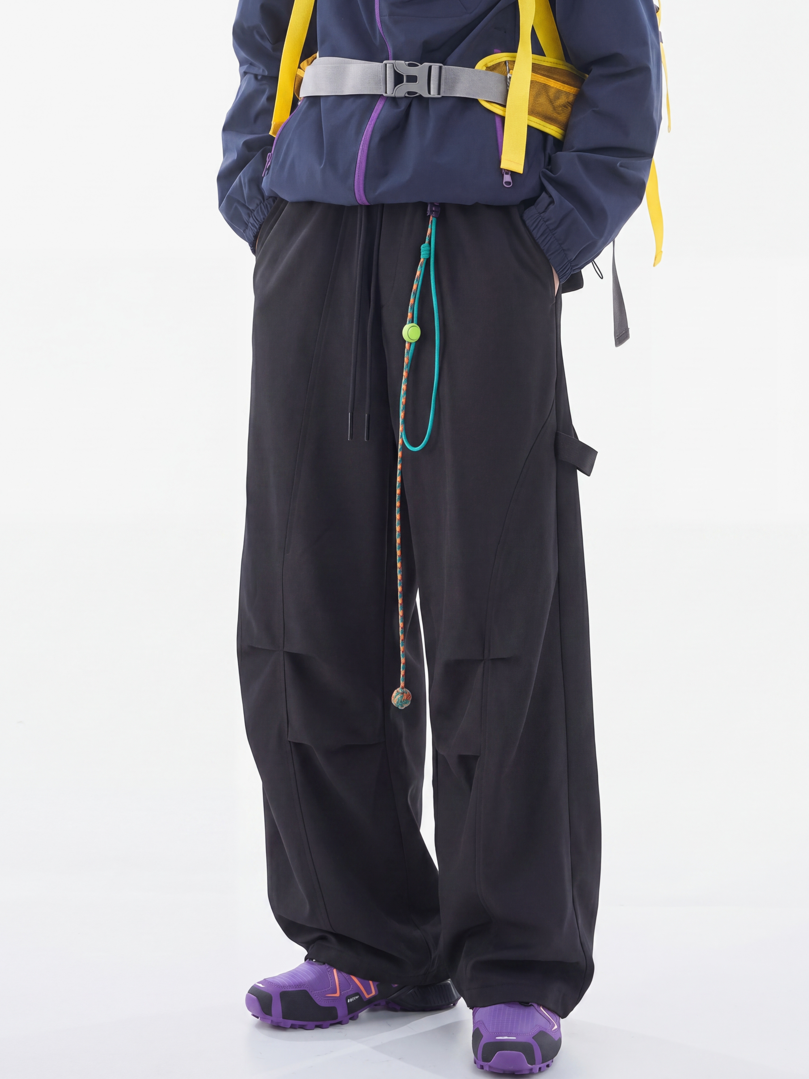 FoxPeak - Unisex Lightweight Pleated Paratrooper Pants