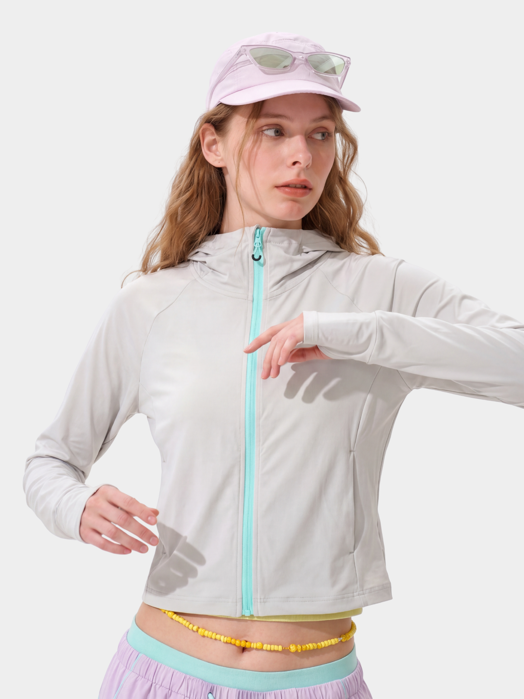 DeepRest - Women's UPF50+ Cropped Quick-Dry Sun Protection Jacket