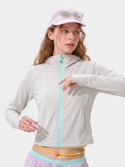 DeepRest - Women's UPF50+ Cropped Quick-Dry Sun Protection Jacket