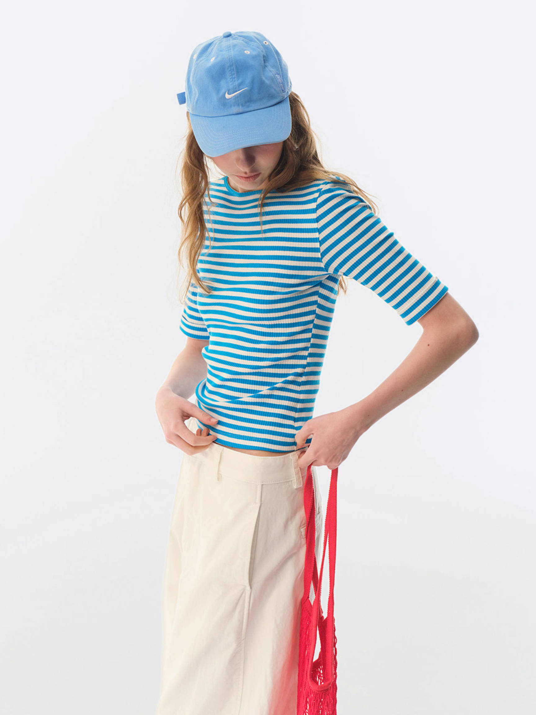 Limber - Women's Stretch Slim-Fit Half Sleeve Knit T-Shirt