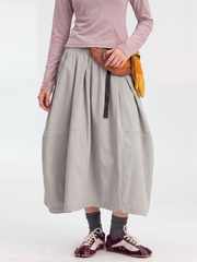LightLull - Women's UPF50+ Quick-Dry Utility Belt Midi Skirt