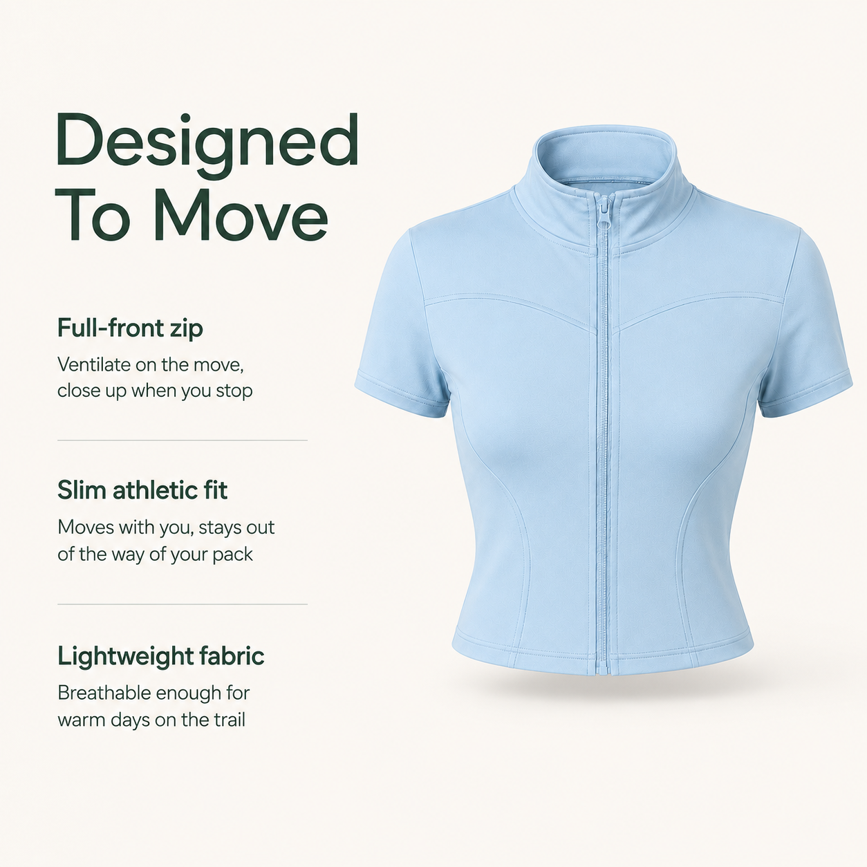 Trail-Fit Zip Top